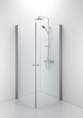 Ifö Space lige dør mat profil/klart glas SPNK 900 knopgreb