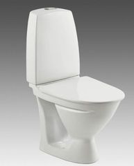 Ifö Sign Toilet kort model 6832 P lås Compact hvid med IFø Clean