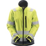 Snickers dame softshelljakke 1237 High-Vis gul, kl. 2, str. S