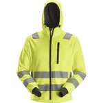 Snickers AllroundWork hættetrøje, 8039 High-Vis, gul, kl.3, 2XL