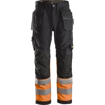 Snickers Buks Hylsterlommer 6233 High Vis Sort/orange Kl.1 62