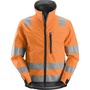 Snickers High-Vis softshelljakke 1230, orange/koksgrå kl. 3, XS