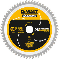 DEWALT rundsavsklinger til akkusave, Ø210/30 mm, 60 td.