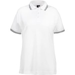 ID Identity ID, klassisk stretch dame poloshirt, 0523, Hvid, str. S