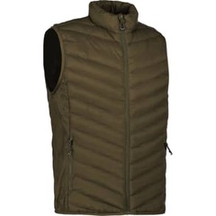 ID Identity ID, vatteret stretch vest, 0892, Oliven, str. 2XL