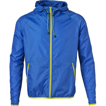 ID Identity GAME letvægtsjakke, azur, med kontrastfarvet lynlås, str. S