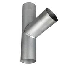 75 mm x 70° Grenrør Aluzink Plastmo