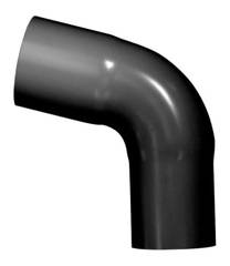 75 mm x 45° Bøjning sort Plastmo
