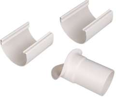 10 x 75 mm Tudstykke justerbart hvid Plastmo