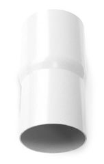 75 mm Samlemuffe hvid Plastmo