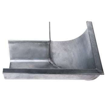 11 X 90° Gering Udvendig Kvartrund Zink Plastmo
