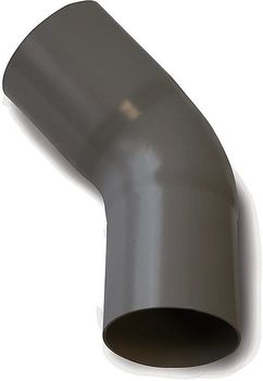 75 mm x 45° Bøjning grafit Plastmo