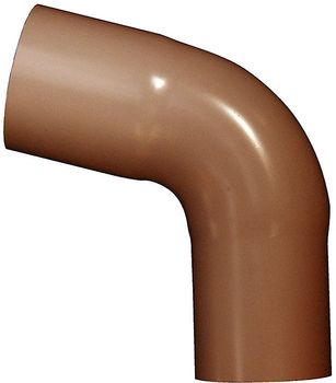 75 mm x 75° Bøjning brun Plastmo