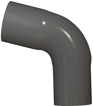 75 mm x 75° Bøjning grafit Plastmo