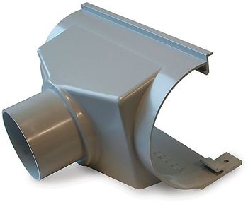 Plastmo ekspansionstudstykke, nr. 12, 75 mm, grå