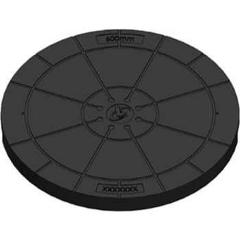 Lauridsen Handel-Import  - EDI Lauridsen 600 mm dæksel til kegle u/fals m/skørt, genbrugsplast, 0,8 t