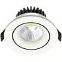 Nordtronic Downlight Velia Tilt LED 10,9W 2700K, 230V rund, hvid