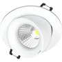 Nordtronic Downlight Velia Large Tilt DTW 12,7W 1800-3000K 230V, hvid