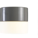 Ifö Electric Loft-/Vægarmatur Giza LED 6W 3000K, 600 lumen, grå/opal, IP44