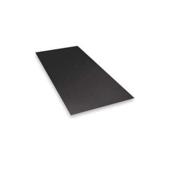 Aluminiumsplade, 0,7 mm x 1 meter x 2 meter, sort grå, med folie, falsbar - 4,05 kg