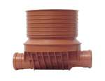 Wavin Uponor 160 x 315 mm TP1-brønd, glat, lige gennemløb