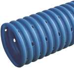 Wavin 75/65 mm PVC-drænrør med 2,5 x 5 mm slids, 50 m, blå (50 mtr)
