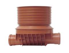 Wavin Uponor 110 x 315 mm TP1-brønd, glat, lige gennemløb