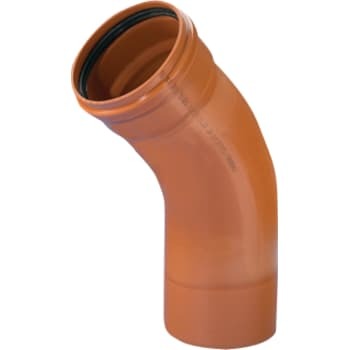 Wavin 500mm 45gr. pvc kloak bøjn. nw