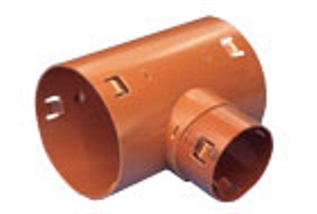Wavin 126 x 92 mm 90 gr. PVC-drængrenrør