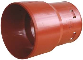 Wavin 110 mm PVC-dræntilslutning til 126/113 mm drænrør, spids