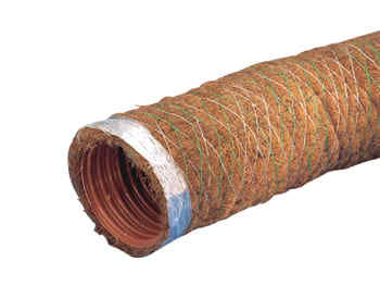 Wavin 126/113 mm PVC-drænrør med 1,5 x 5 mm slids og kokos, 50 m (50 mtr)