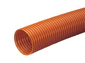 Wavin 160/145 mm PVC-drænrør med 1,5 x 5 mm slids, 50 m, brun (50 mtr)