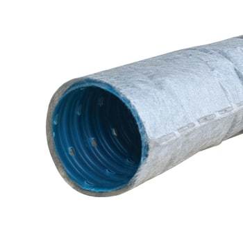 Wavin 75/65 mm PVC-drænrør med 2,5 x 5 mm slids og filt, 150 m (150 mtr)