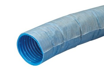 Wavin 92/80 mm PVC-drænrør med 2,5 x 5 mm slids og filt, 150 m (150 mtr)