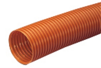Wavin 126/113 mm PVC-drænrør med 1,5 x 5 mm slids, 50 m, brun (50 mtr)