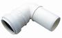Wavin 32 mm x 87,5° Bøjning afløb hvid PP