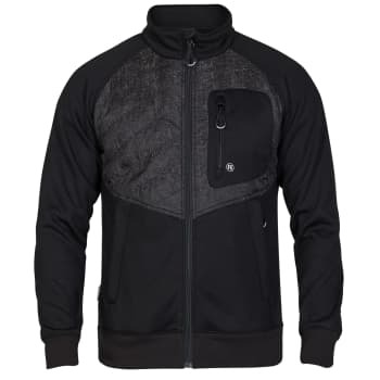 FE Engel X-treme sweatcardigan med lynlås 8361, sort, str. L