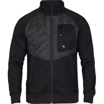 FE Engel X-treme sweatcardigan med lynlås 8361, sort, str. 4XL
