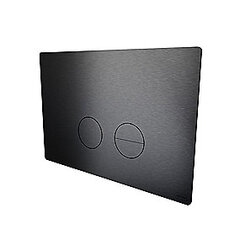 Qtoo betjeningsplade - pvd børstet charcoal. Passer til Geberit Sigma 112