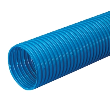 Uponor/Wirsbo Uponor 128/113 mm PVC-drænrør med 2,3 x 7 mm slids, 50 m, blå (50.00 mtr)