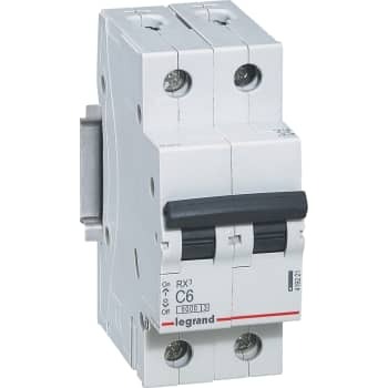 RX3 MCB automatsikring C6 2pol 2M 6000A