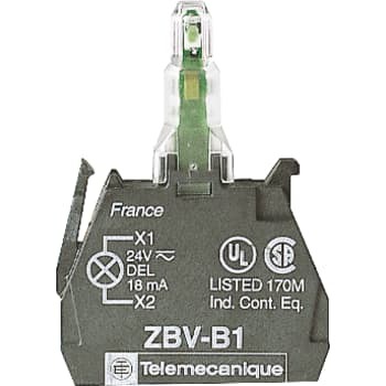 Schneider Electric Lampekrop led grøn 230v zbvm3