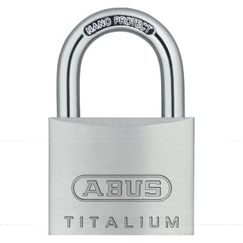 ABUS titalium hængelås 64TI/20 enslukkende 6205