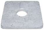 NKT Fasteners Firkantskiver varmforzinket, M8 25 x 25 x 8 x 3, 6 stk.