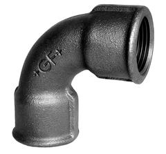 +GF+ 1/2 Sort bøjning 90° muffe/muffe