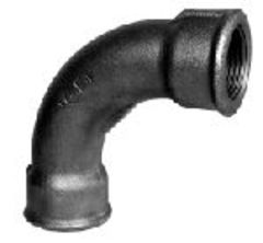 +GF+ 1.1/4 Sort bøjning 90° muffe/muffe