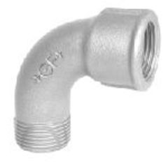 +GF+ 1/2 Galvaniseret bøjning 90° muffe/nippel
