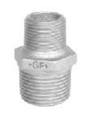 +GF+ 1.1/4 x 3/4 Galvaniseret brystnippel