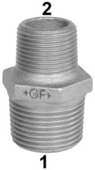 +GF+ 2"x1.1/2" sort brystnippel