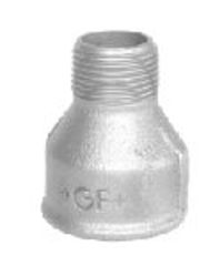 +GF+ Spidsmuffe  Galvaniseret  3/4 - 1/2